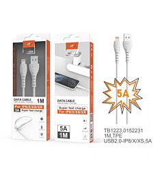 TB1223 BL, MTK, CAVO DATI BURRO PER IP 5 -11, 5A C