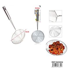 SCHIUMAROLA A RETE IN ACCIAIO 16CM