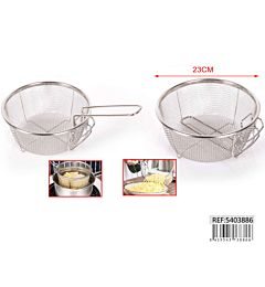 CESTELLO PER FRITTURA ROTONDO 23CM*23CM