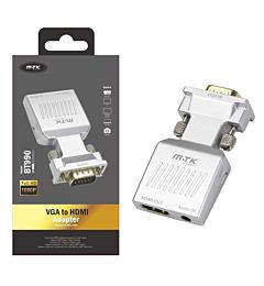 MTK ADATTATORE DA VGA  A HDMI CON JACK 3,5MMMTK