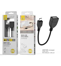 ONEPLUS AS103, CAVO OTG MICRO USB, 20CM, NEROOne Plus