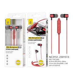 ONEPLUS NC3151 CUFFIE AURICOLARI IN-EAR AUX CON MIC ROSSOOne Plus