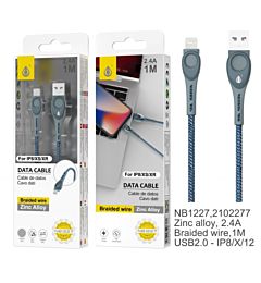 ONEPLUS NB1227 CAVO DATI LIGHTNING 2.4A BLU GRIGIOOne Plus