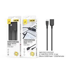 ONEPLUS NB1232, CAVO OTG MICRO USB, 15CM, NEROOne Plus