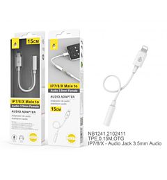 ONEPLUS NB1241 ADATTATORE DA LIGHTING A JACK 3.5MM 15CMOne Plus
