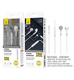 ONEPLUS NC3164 CUFFIE AURICOLARI AUX CON MIC VOLUME CONTROL BIANCOOne Plus