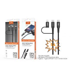 MTK TB1238 CAVO DATI 2 IN 1 TYPE-C/LIGHTNING 5AKmt