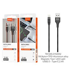 MTK CAVO DATI MAGNETICO LIGHTNING 1M, NEROMTK