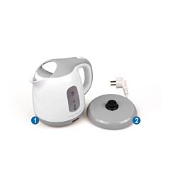 MINI BOLLITORE ELETTRICO(1100W,1000ML,BIANCO&GRIGIO