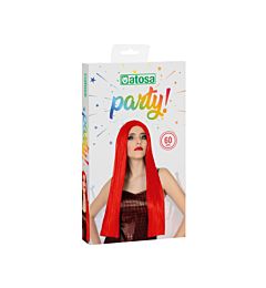 SC/P. PARRUCCA LISCIA LUNGA 60 CM ROSSO