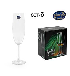 SET 6 COPA CAVA CRISTAL BOHEMIA 220CC  LARASoler