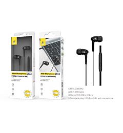 C4575 NE EARPHONES CON MICROFONO BUBBLE, CAVO 1.2M