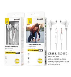 C5855 BL, CUFFIE CAREY CON MICROFONO 1,2 M, BIANCOOne Plus