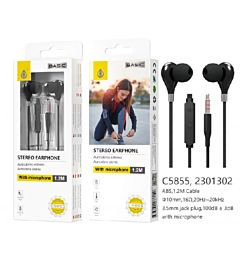 C5855 NE, CUFFIE CAREY CON MICROFONO 1,2 M, NEROOne Plus