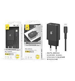 ONEPLUS CARICATORE USB A MURO BASIC CON USB 2.4A, NEROOne Plus