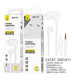 C6187 BL, CUFFIE CON MICROFONO S.BASIC BRIONE, CON PULSANTEOne Plus