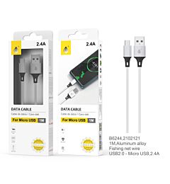 B6244 BL, KRATOS CAVO DATI IN ALLUMINIO PER MICRO