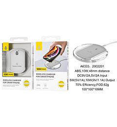 ONEPLUS CARICATORE WIRELESS 10W, CARICA RAPIDA, BIANCO