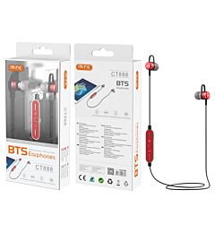 MTK CT888 CUFFIE BLUETOOTH 5.0 SPORTIVE ROSSO
