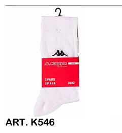 KAPPA CALZA CORTA IN COTONE K546-Bianco-36/38
