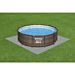 FLOWCLEAR TAPPETINO BASE GRIGIO DI PROTEZIONE PER IL FONDO DELLA PISCINA 50 CM X 50 CM  COPERTURA DI 2,25 MQ;  POLIETILENE DUREVOLE;Bestway