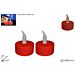 LUMINO FIAMMA TEALIGHT ROSSO C/BATT.SET 2PZ ART.LEDue Esse