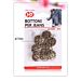 BOTTONI PER JEANS 17MM 8PZHQ