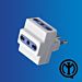 ADATTATORE SPINA 16A 3 PRESE 10/16A BIPASSOExtrastar