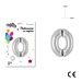 MR.PARTY PALLONCINO MYLAR ARGENTO 0 32X43CMDc