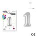 MR.PARTY PALLONCINO MYLAR ARGENTO 1 101X53CMDc