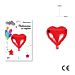 MR.PARTY PALLONCINO MYLAR CUORE 90X94CM ROSSODc