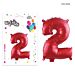 MR.PARTY PALLONCINO MYLAR ROSSO 2 109X96CMDc