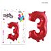 MR.PARTY PALLONCINO MYLAR ROSSO 3 113X67CMDc