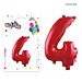 MR.PARTY PALLONCINO MYLAR ROSSO 4 105X81.5CMDc
