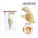 CONO LEGNO FINGER FOOD 24CM 5PZ ASS.Dc
