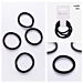 ELASTICI CAPELLI NERO 0,6CM 4PZ