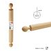 DC CASA MATTARELLO LEGNO NATURALE 40CM D.4CM