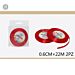 NASTRO RASO 0.6CM*250Y 2 PZ ROSSO