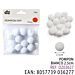 POMPON BIANCO 2.5CM 12PZ
