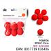 POMPON ROSSO 3.5CM 6PZ