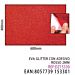 EVA GLITTER CON ADESIVO ROSSO 2MM