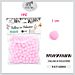 PALLINE IN POLIESTERE ROSA 1CM/100PC