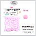 PALLINE IN POLIESTERE ROSA 1.5CM/60PC