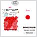 PALLINE IN POLIESTERE ROSSE 2.0CM/25PC