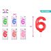 CANDELE DI COMPLEANNO NUMERI 6Party Go