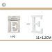GEV LETTERA E IN LEGNO 11CM*1.2CMGev