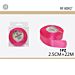 NASTRO RASO FUXIA 2.5CM/22M