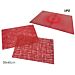 TOVAGLIETTA NAT.30X45CM ROSSO 3ASS