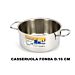 CASSERUOLA FONDA CM.16 2 MANICI INOX 18/C MOD. REAGnali