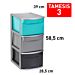 CASSETTIERA 3 CASSETTI TAMESIS GAMMA ELEGANCEPlastic Forte